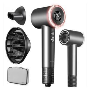 Goolioo Professional Fast Dry Hair Dryer with Diffuser and Carrying Case NEW